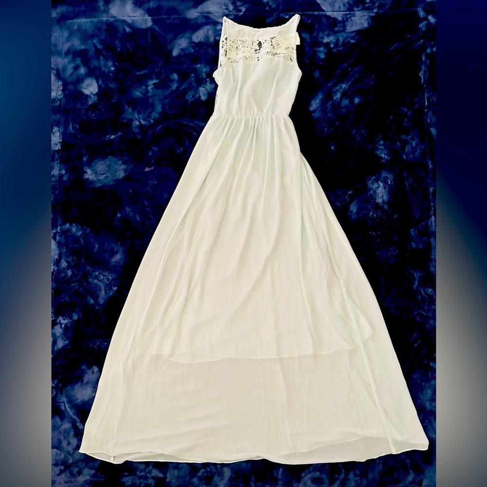 H&M Mint Lace Maxi Dress. NWT. Size 4.